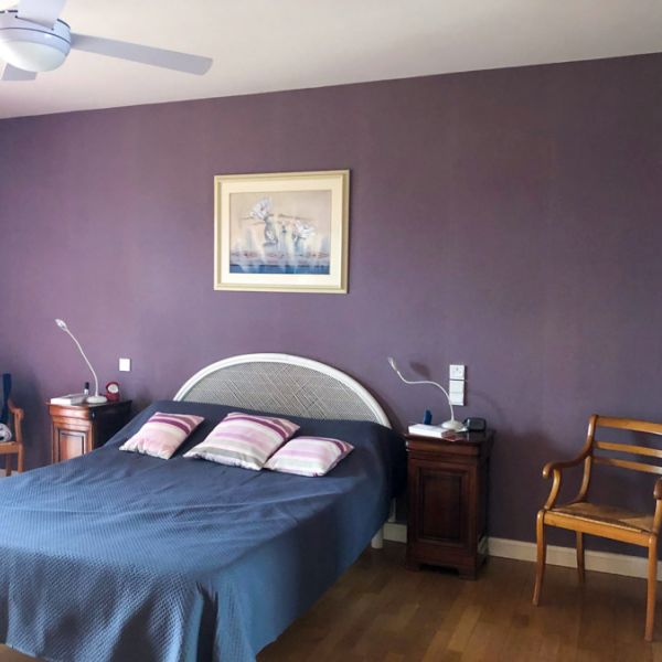 Chambre couleur violet